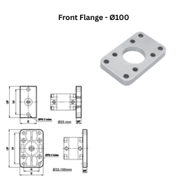 Janatics Pneumatic Front Flange - Ø100