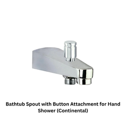 Jaquar Bathtub Spout with Button Attachment for Hand Shower (Continental)