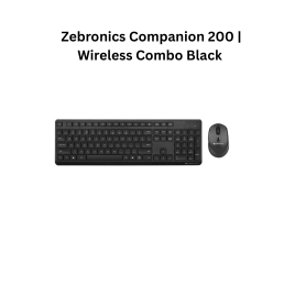 Zebronics Companion 200 | Wireless Combo Black