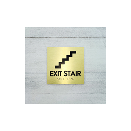 GoSafe SS Braille Signage GSI-122