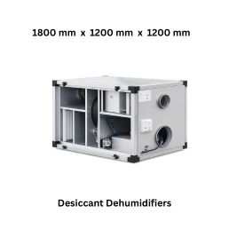 Salleria Solutions Desiccant Dehumidifiers - 1800 mm x 1200 mm x 1200 mm