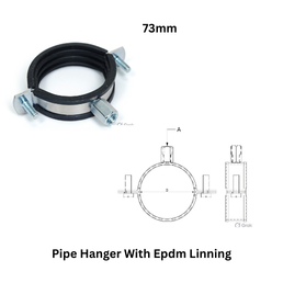 Tembo Pipe Hanger With Epdm Linning 73mm