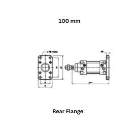 Janatics Pneumatic Rear Flange - 100 mm