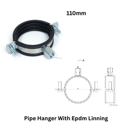 Tembo Pipe Hanger With Epdm Linning 110mm