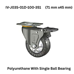 Supo Grand Polyurethane With Single Ball Bearing IV-J03S-01D-100-351 (71 mm x45 mm)