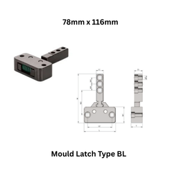 Mould Latch Type BL - 78 mm x 116 mm