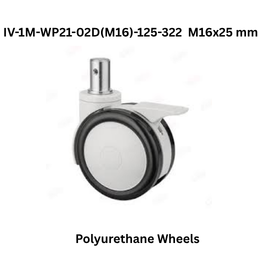 Supo Polyurethane Wheels IV-1M-WP21-02(M16)-125-322 M16x25 mm