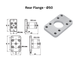 Janatics Pneumatic Rear Flange - Ø50