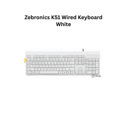 Zebronics K51 Wired Keyboard -White
