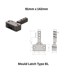 Mould Latch Type BL - 91 mm x 142 mm