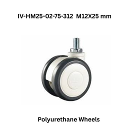 Supo Polyurethane Wheels IV-1M-WP21-02D(M16)-125-322 M16x25 mm