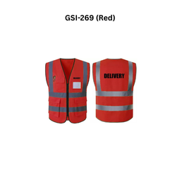 GoSafe Road Safety Product Safety Jacket GSI-269 (Red)