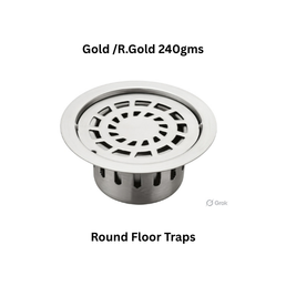 Simtex SS304 Round Floor Traps Gold /R.Gold 240gms