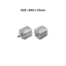 Janatics Pneumatic Compact Cylinder Double Acting (Compact ISO type) - Ø40 x 70mm