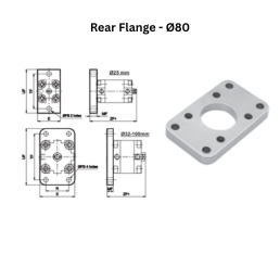 Janatics Pneumatic Rear Flange - Ø80