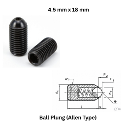 Ball Plung (Allen Type) - 4.5 mm x 18 mm