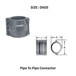 MechAir Pipe To Pipe Connector - DN25