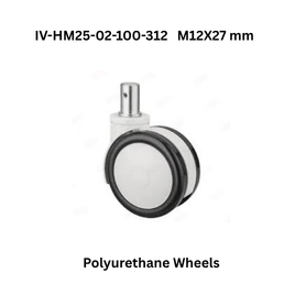 Supo Polyurethane Wheels IV-HM25-02D-75-312 M12X26 mm
