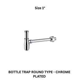 Bottle Trap Round Type - Chrome Plated 32 mm