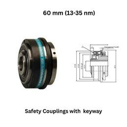 BK Safety Couplings with keyway - 60 mm (13-35 nm)