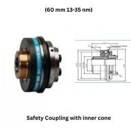 KBK Safety Coupling with inner cone - (60 mm 13-35 nm)