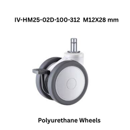 Supo Polyurethane Wheels IV-HM25-02-100-312 M12X27 mm