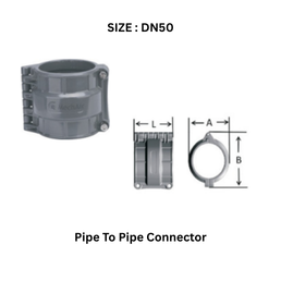 MechAir Pipe To Pipe Connector - DN50