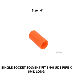 Ajay Greenline Single Socket Solvent Fit SN-8 Uds Pipe X 6 Mt Long 110 mm