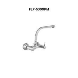 Jaquar Sink Mixer with Regular Swinging Spout (Wall Mounted Model) with Connecting Legs & Wall Flanges