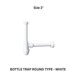 Bottle Trap Round Type - White 32 mm