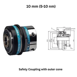 KBK Safety Coupling with outer cone - 10 mm (5-10 nm)