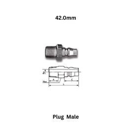 AirPipe Plug Male - 42.0mm