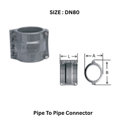 MechAir Pipe To Pipe Connector - DN80