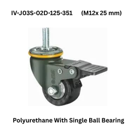 Supo Grand Polyurethane With Single Ball Bearing IV-J03S-02D-125-351 (M12x 25 mm)