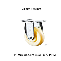 Supo Poly PP Milk White IV-Z103-FX-75-PP-M - 78 mm x 45 mm