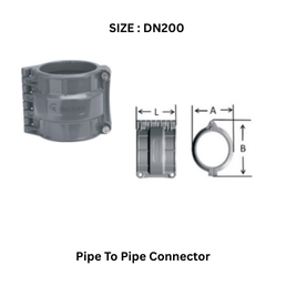 MechAir Pipe To Pipe Connector - DN200