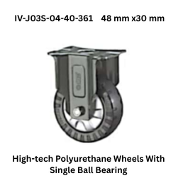 Supo High-tech Polyurethane Wheels With Single Ball Bearing IV-J03S-04-40-361 48 mm x30 mm