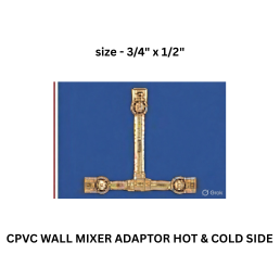 Ajay Greenline Cpvc Wall Mixer Adaptor Hot & Cold Side 20 mmx 15 mm