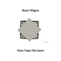Simtex SS304 Floor Traps Tile Insert Black 730gms