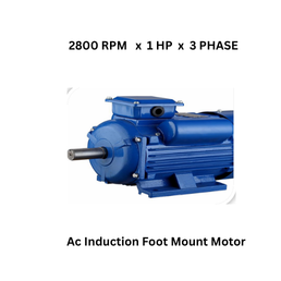 Sumit Engineering Works Ac Induction Foot Mount Motor - 2800 RPM x 1 HP x 3 PHASE
