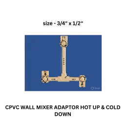 Ajay Greenline Cpvc Wall Mixer Adaptor Hot & Cold Down 20 mm x 15 mm