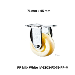 Supo Poly PP Milk White IV-Z103-FX-75-PP-M - 71 mm x 45 mm