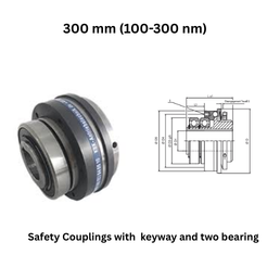 KBK Safety Coupling with keyway and two bearings - 300 mm (100-300 nm)