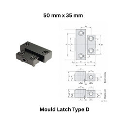 Mould Latch Type D - 50 mm x 35 mm