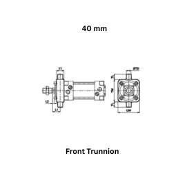 Janatics Pneumatic Front Trunnion - 40 mm