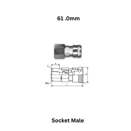 AirPipe Socket Male - 61 .0mm