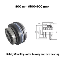 KBK Safety Coupling with keyway and two bearings - 800 mm (500-900 nm)