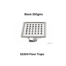 Simtex SS304 Floor Traps Black 350gms
