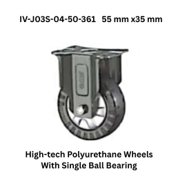 Supo High-tech Polyurethane Wheels With Single Ball Bearing IV-J03S-04-50-361 55 mm x35 mm