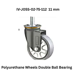 Supo Polyurethane Wheels Double Ball Bearing IV-J05S-02-75-112 11 mm